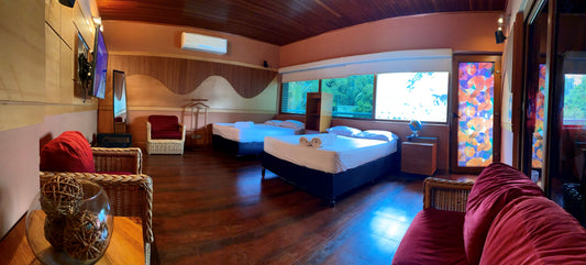 Deluxe Suite with Private Terrace and Shared Bathroom